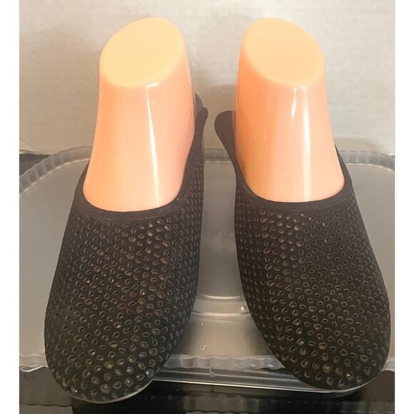 Kelsi Dagger Brooklyn Lincoln Black Suede Women’s Mules Size 9.5 - Picture 1 of 10